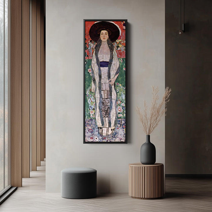 Gustav Klimt Tall Narrow Canvas Portrait Of Emilie Floge For Hallway