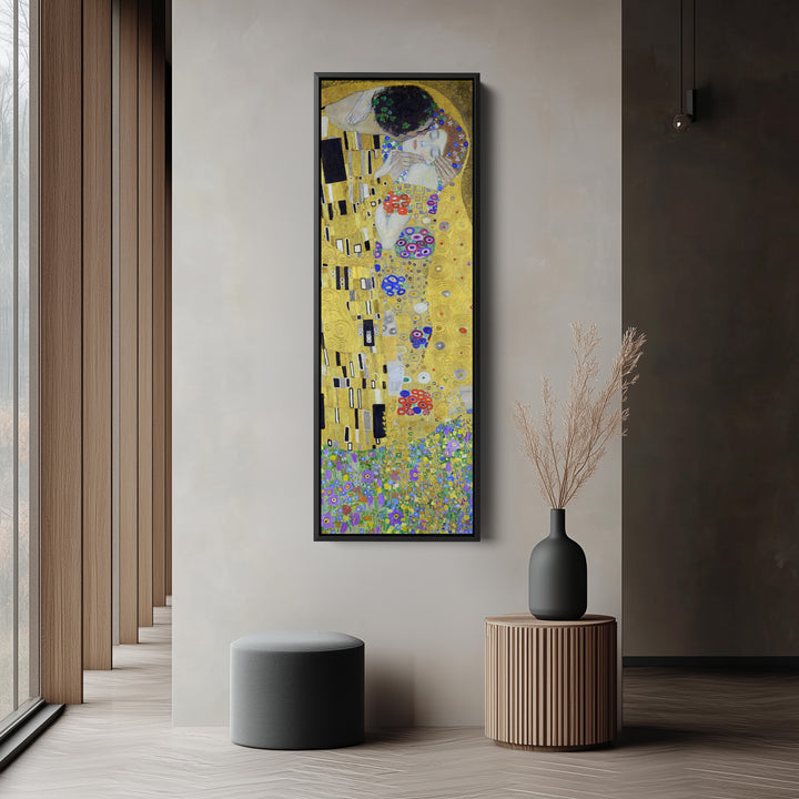Gustav Klimt Long Wall Art The Kiss Romantic Couple For Bedroom