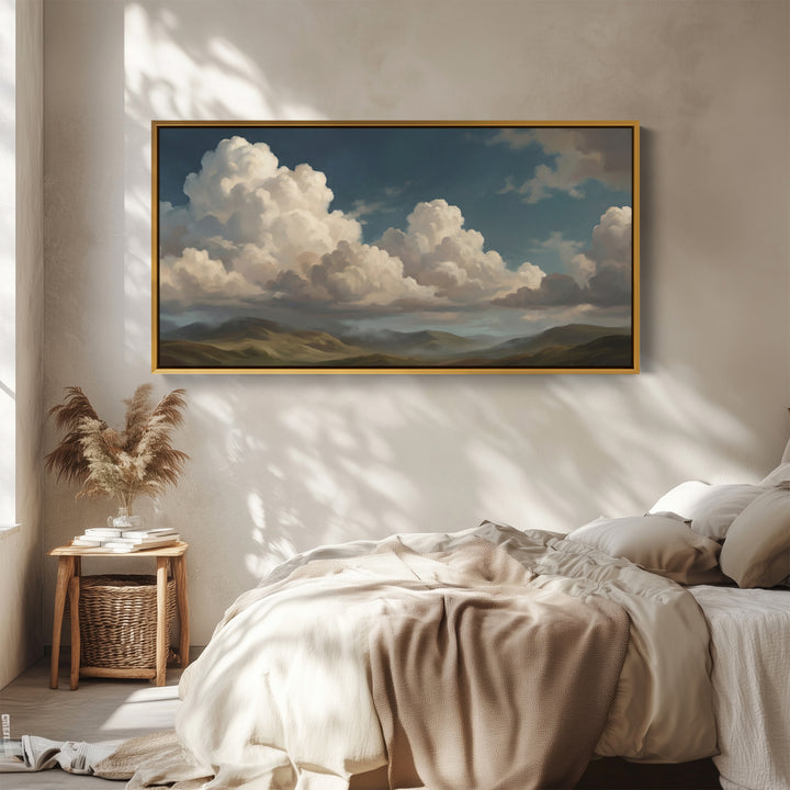 Clouds Over Hills Large Wall Art Oversized Wall Decor For Office