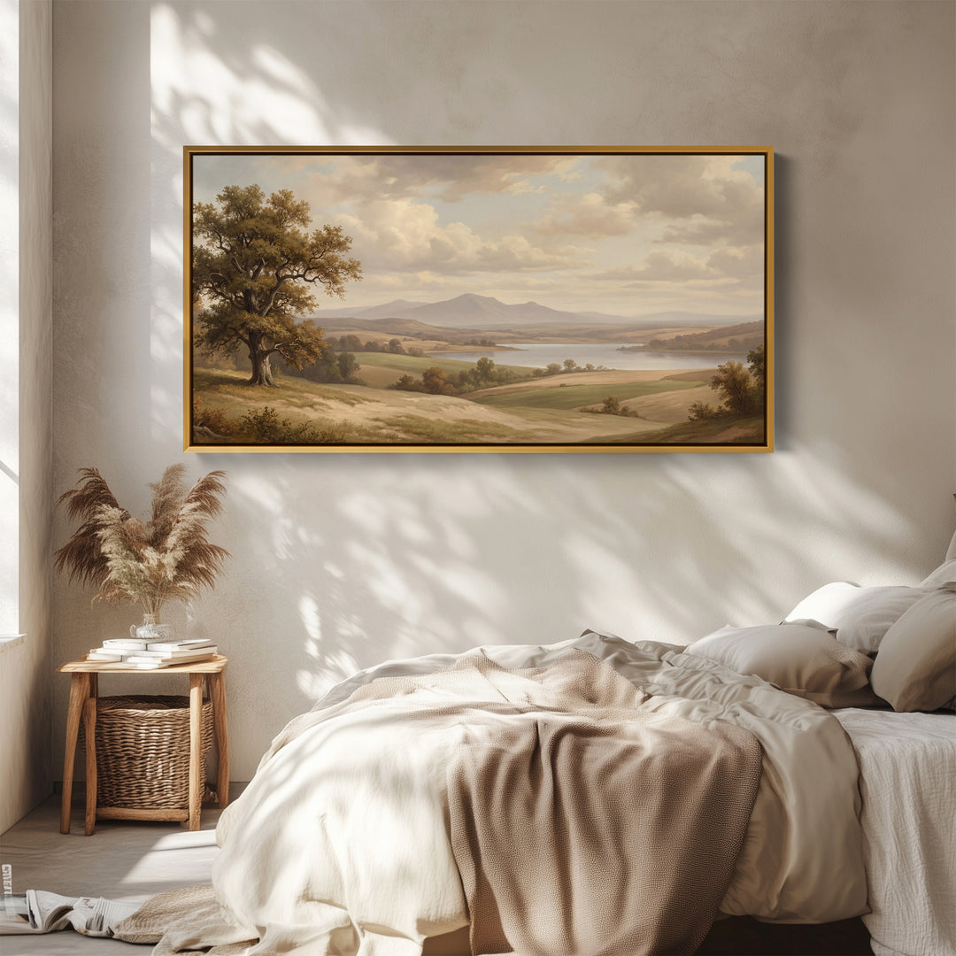 Lake Vista Long Wall Art Statement Wall Decor For Hallway