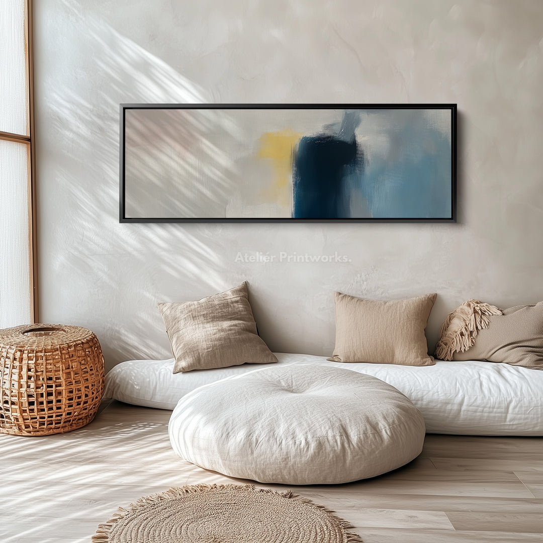 Long Narrow Abstract Wall Art - Horizontal Wall Art H0003