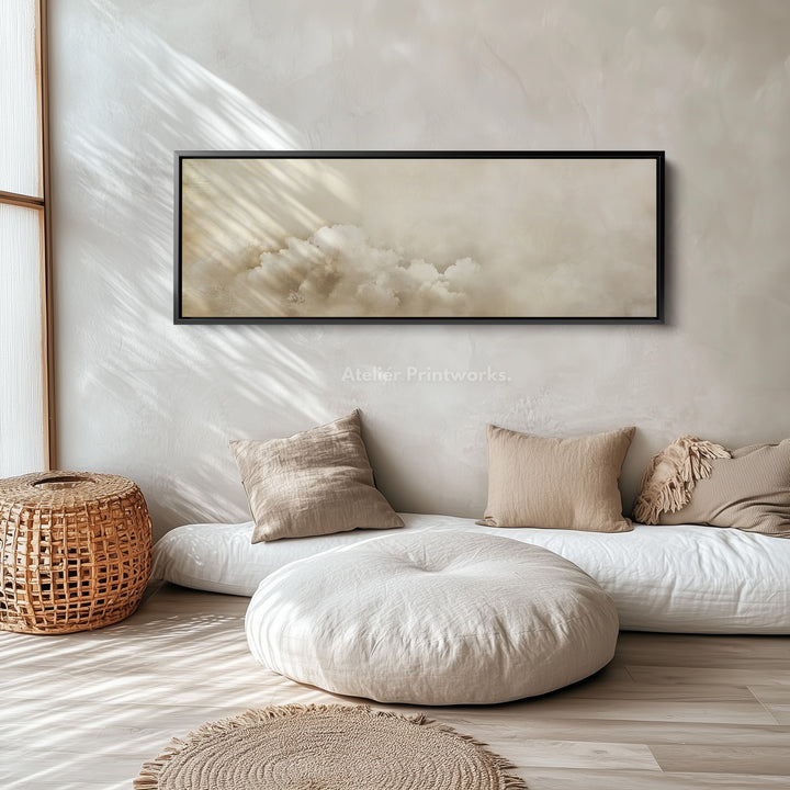 Wall Art For Bedroom Above Bed - Vintage Clouds - H0052