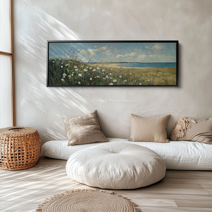 Wild Flower Panoramic Long Large Canvas Wall Decor Horizontal - H0078