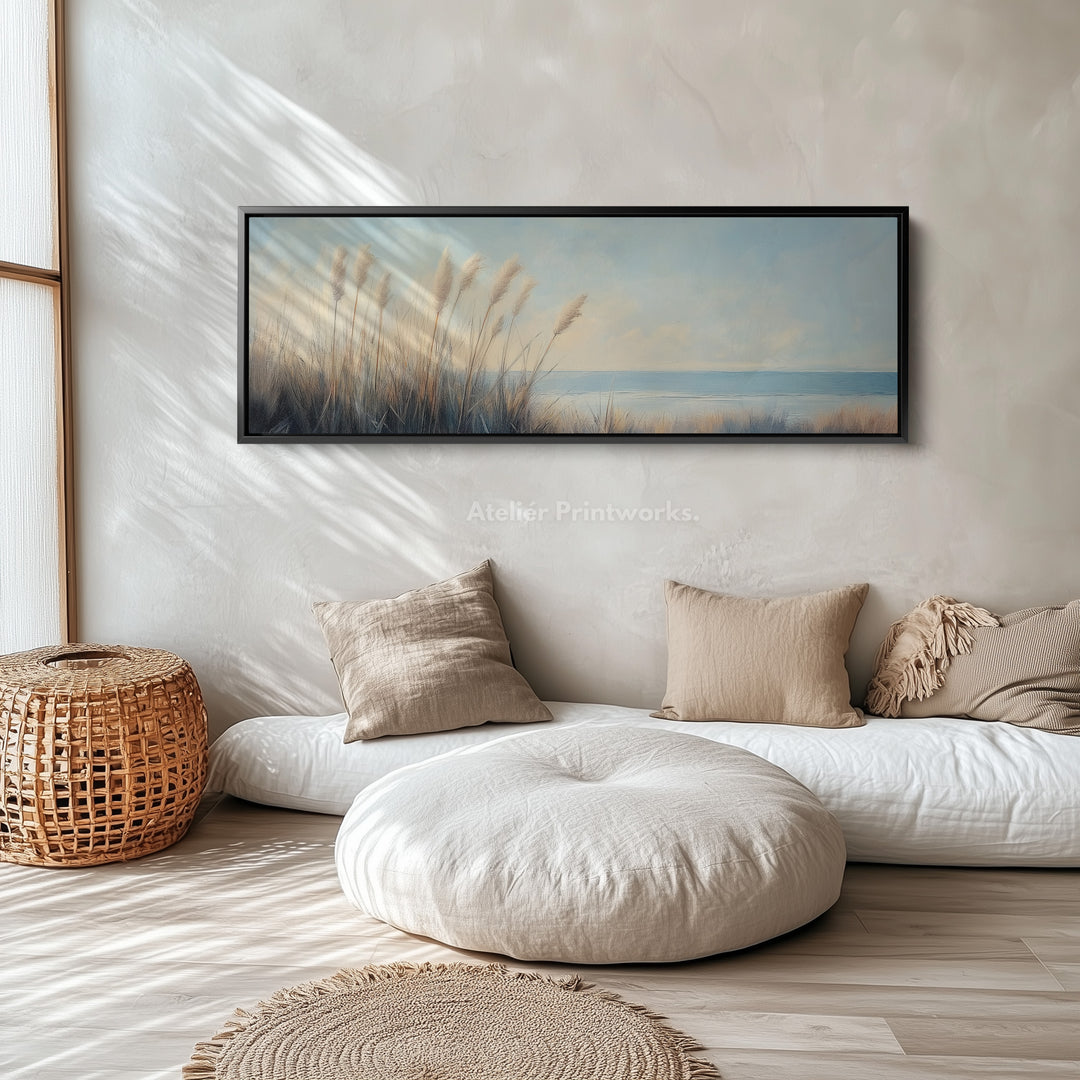 Pampas Grass Large Long Canvas Horizontal Wall Art - H0126