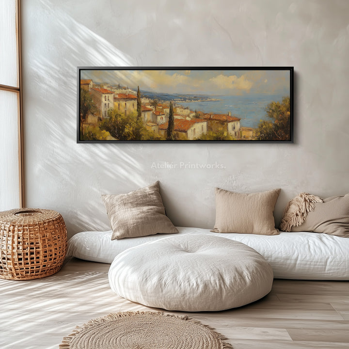 Coastal Seascape Large Long Canvas Horizontal Wall Art - H0127