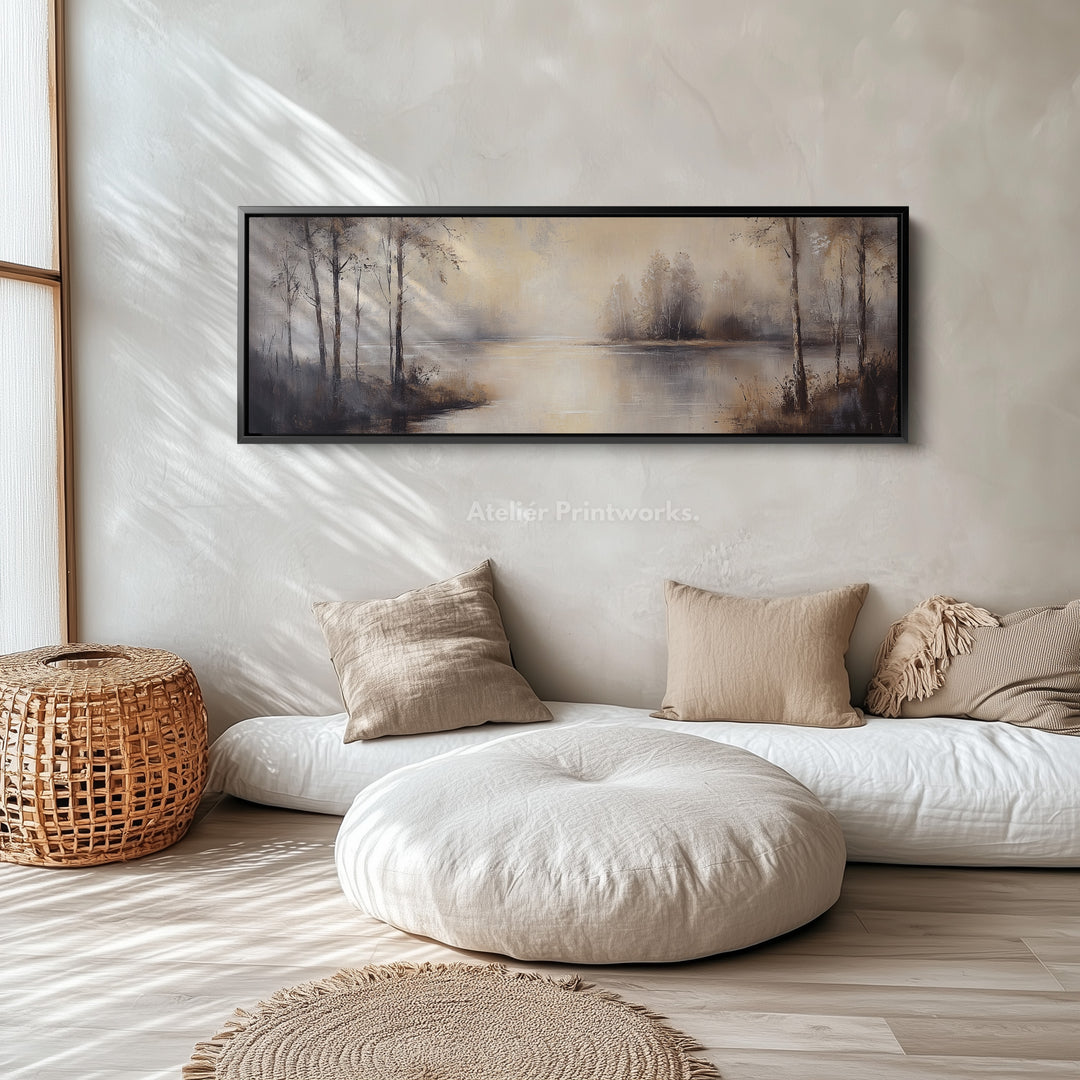 Vintage River Long Narrow Horizontal Wall Decor - H0211