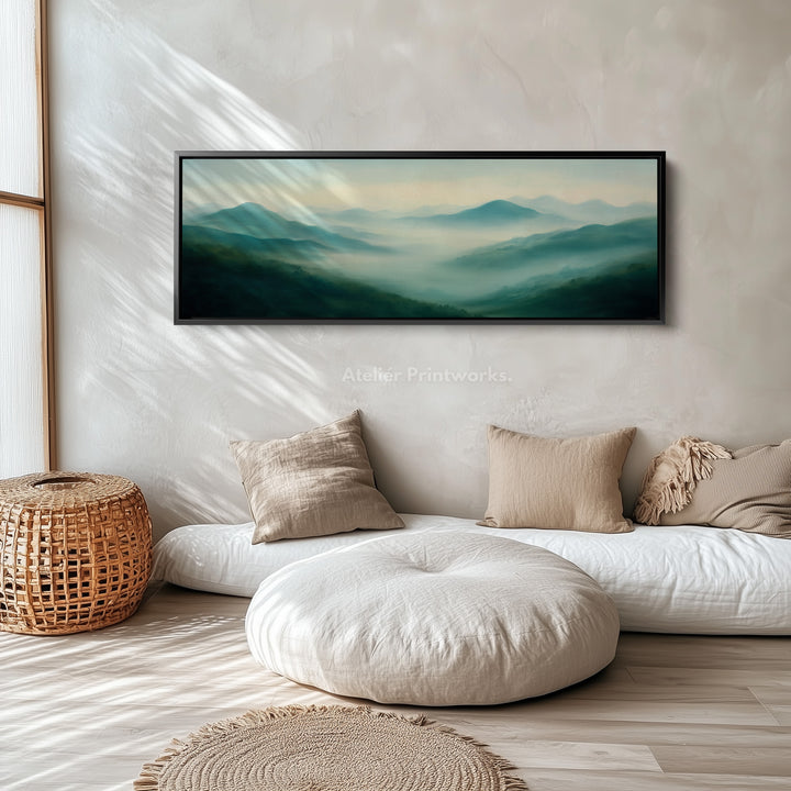 Vintage Mountains Long Narrow Horizontal Wall Art - H02014