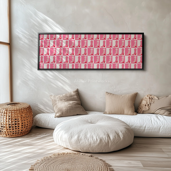 Cowgirl Boots Long Narrow Wall Art - H0326