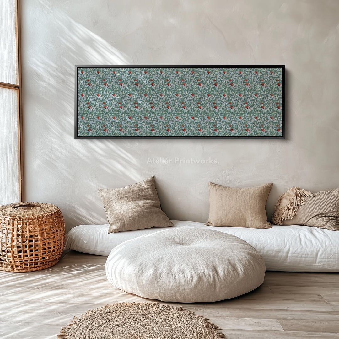 Panoramic Wall Art William Morris Arbutus Botanical - H0341