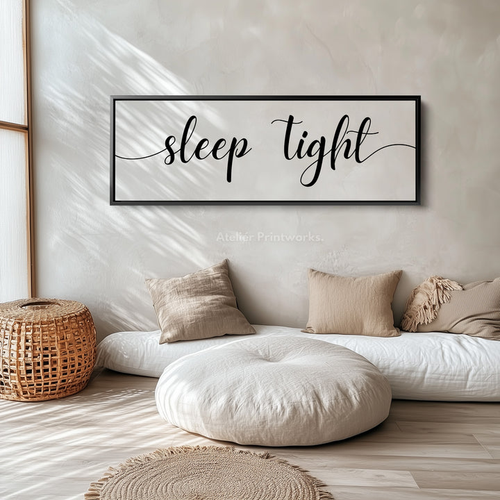 Above Bed Wall Art Long Panoramic  'Sleep Tight' - H0320