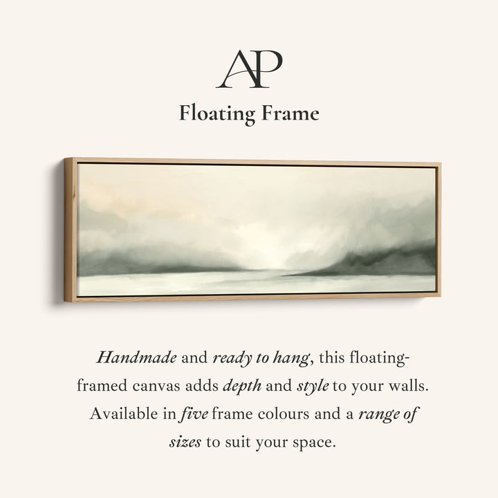 Peinture à l'aquarelle, grand format panoramique, tableau sur toile, art mural.