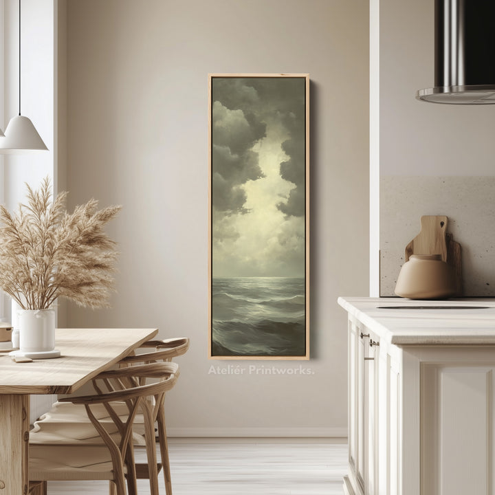 Vintage Sea Painting - Vertical Wall Art - V0001