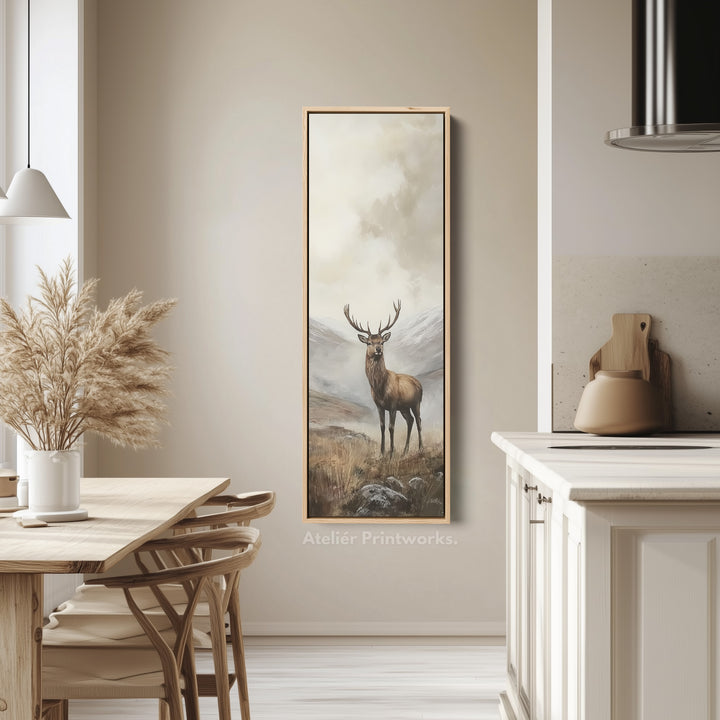 Stag Canvas Tall Narrow Skinny Artwork - V0018