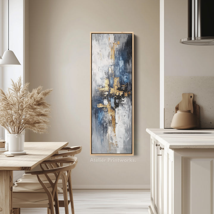 Modern Abstract Vertical Thin Large Wall Art Canvas - V0066