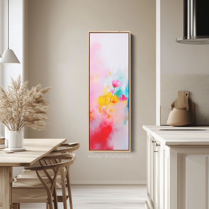 Abstract Large Painting Vertical Long Wall Art Large Canvas Decor - V0080