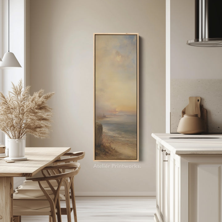 Long Narrow Vertical Large Wall Decor Vintage Ocean - V0103