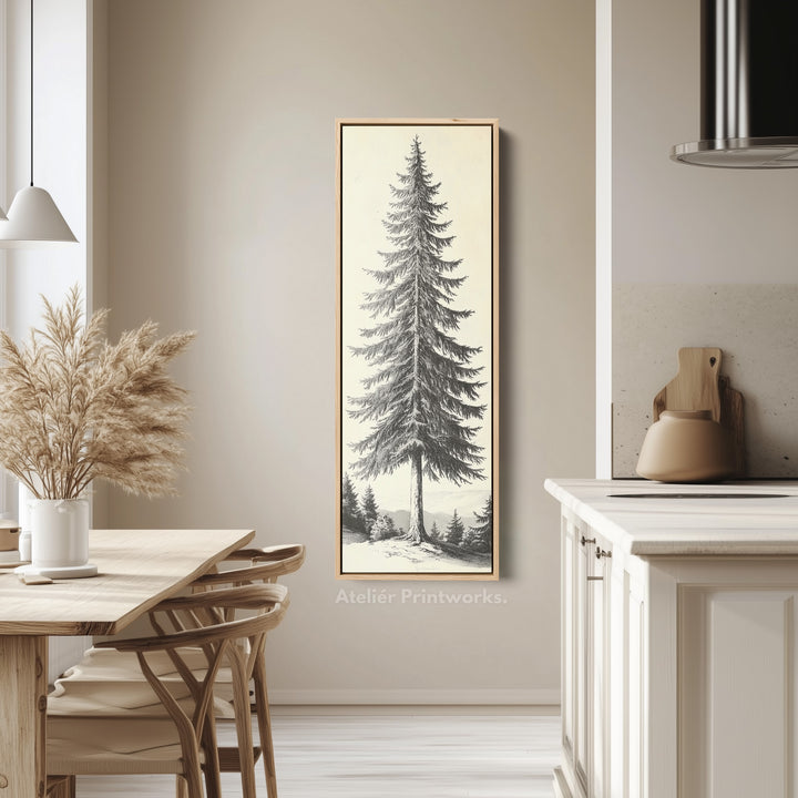 Vintage Pine Tree Vertical Wall Decor - V0241