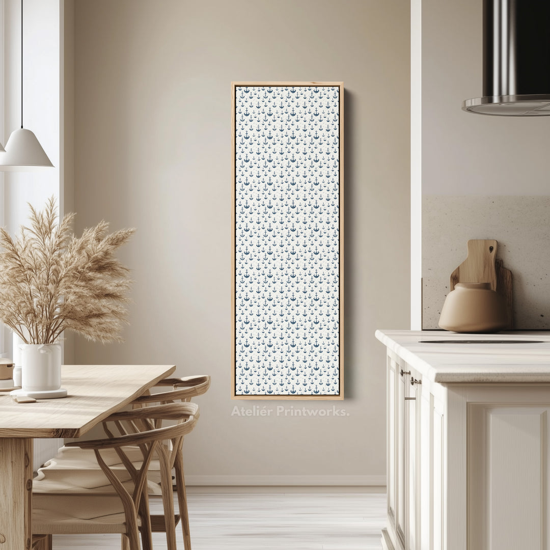 Nautical Theme Long Vertical Wall Decor Anchors - V0285