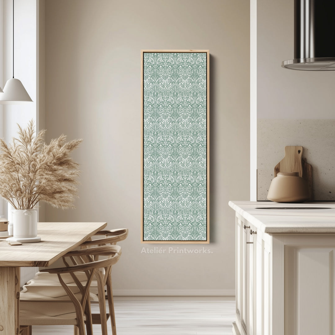 Vertical Long Narrow Wall Art William Morris Bluebell - V0297