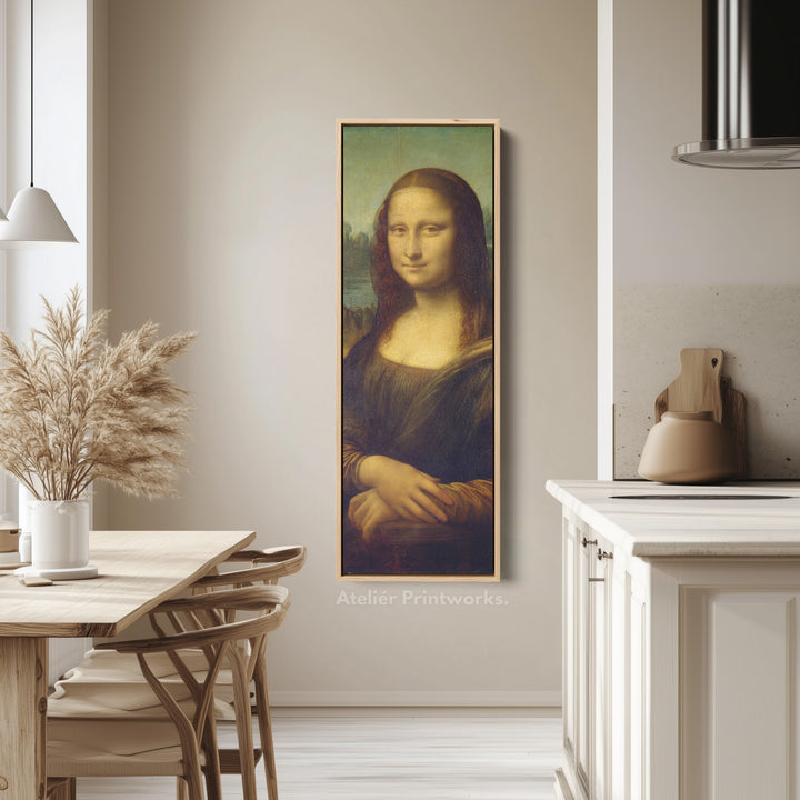 Long Vertical Wall Art Leonardo Di Vinci Mona Lisa - V0347