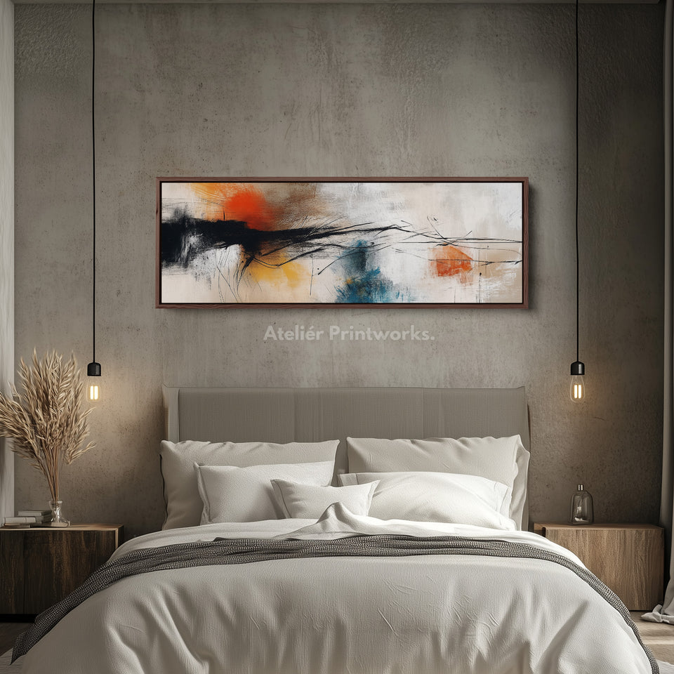 Colourful Abstract Large Horizontal Wall Art