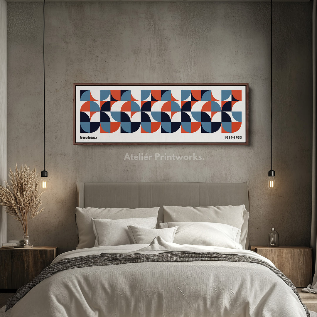 Lang ingelijste woonkamer wanddecoratie moderne Bauhaus