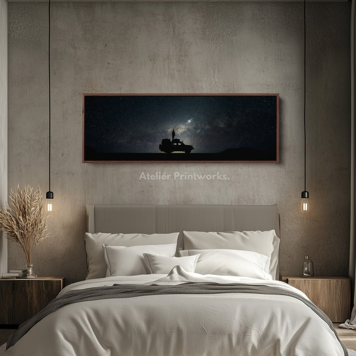 Above Bed Wall Decor Night Sky Long Wall Art