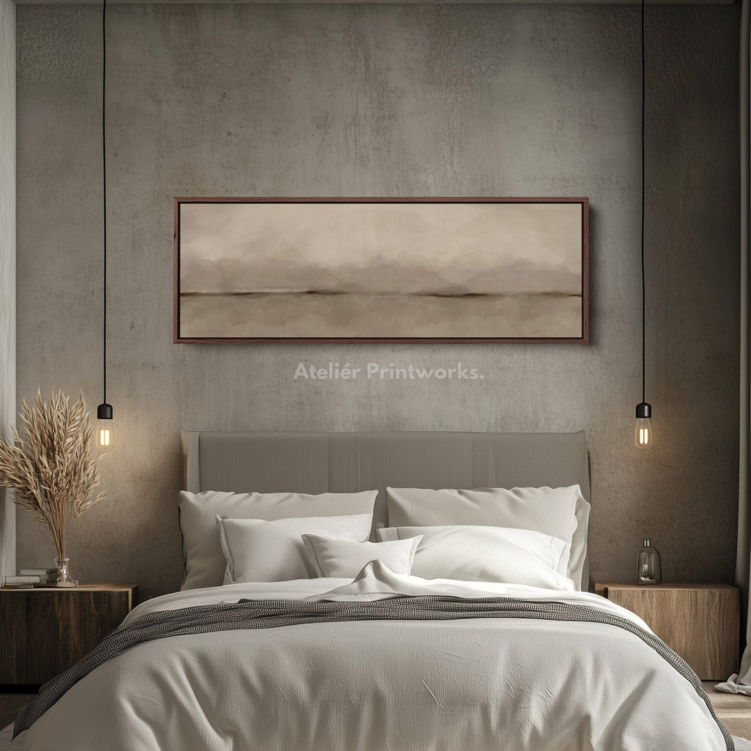 Panoramic Wall Art Neutral Landscape Inspired For Living Room