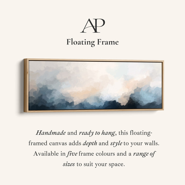 Wide Wall Art Abstract Cloud Mountains Wide Canvas For Living Room