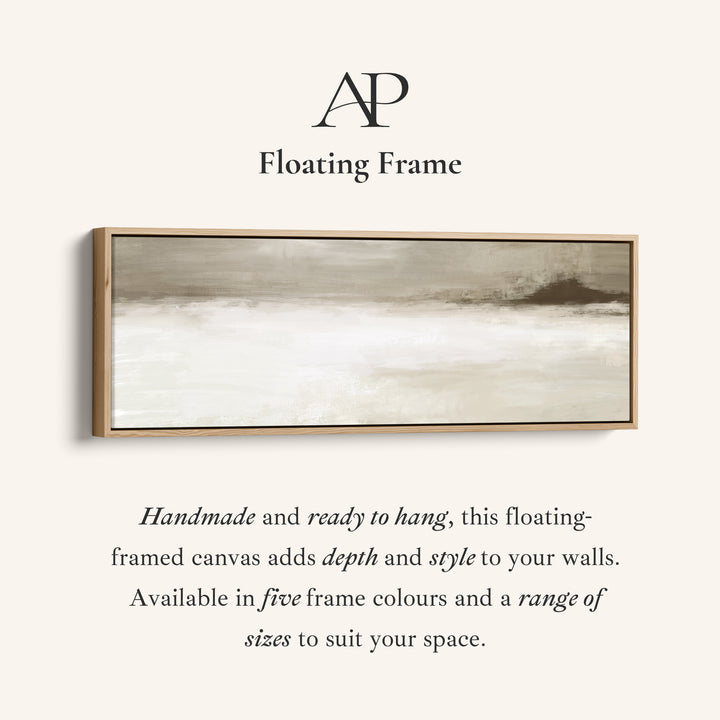 Long Narrow Canvas Neutral Horizon Wide Canvas For Hallway