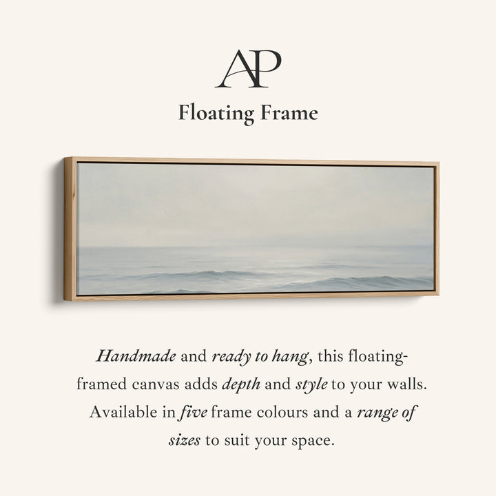 Minimal Ocean Horizon Above Soft Wall Art Statement Wall Decor Office