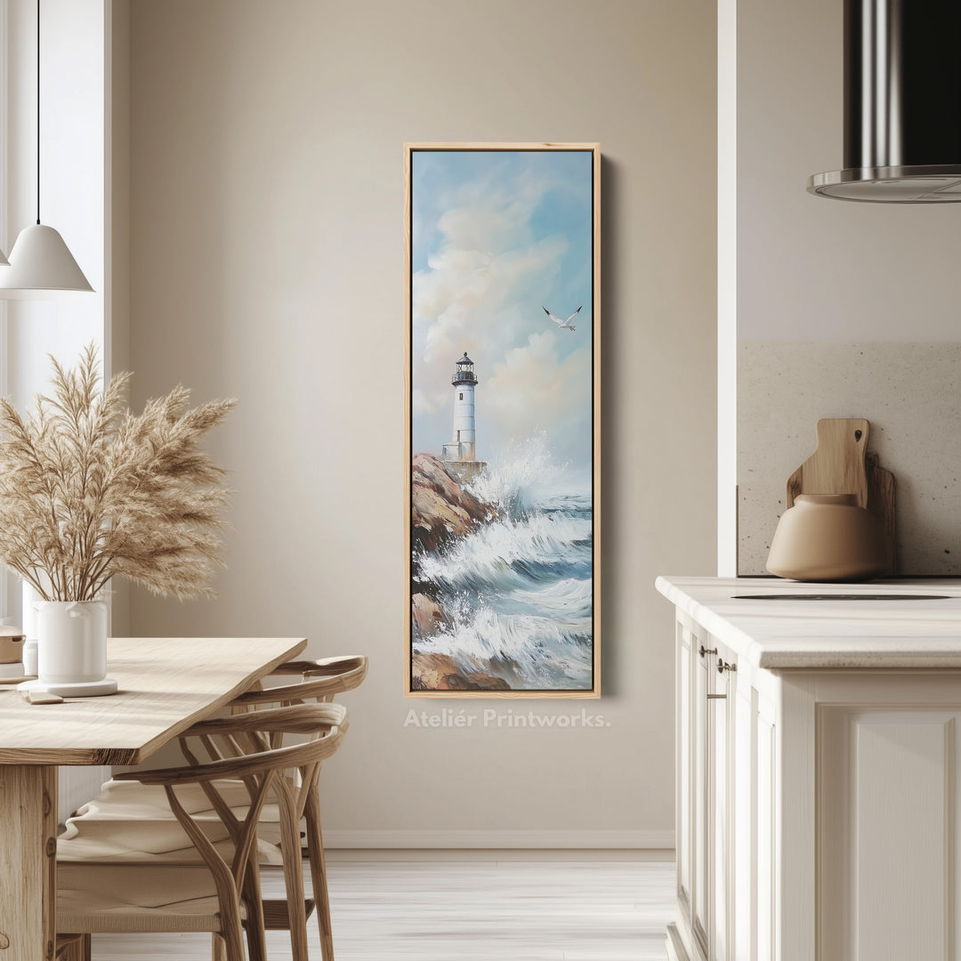 Long Vertical Wall Art - Lighthouse Big Large Picture Decor