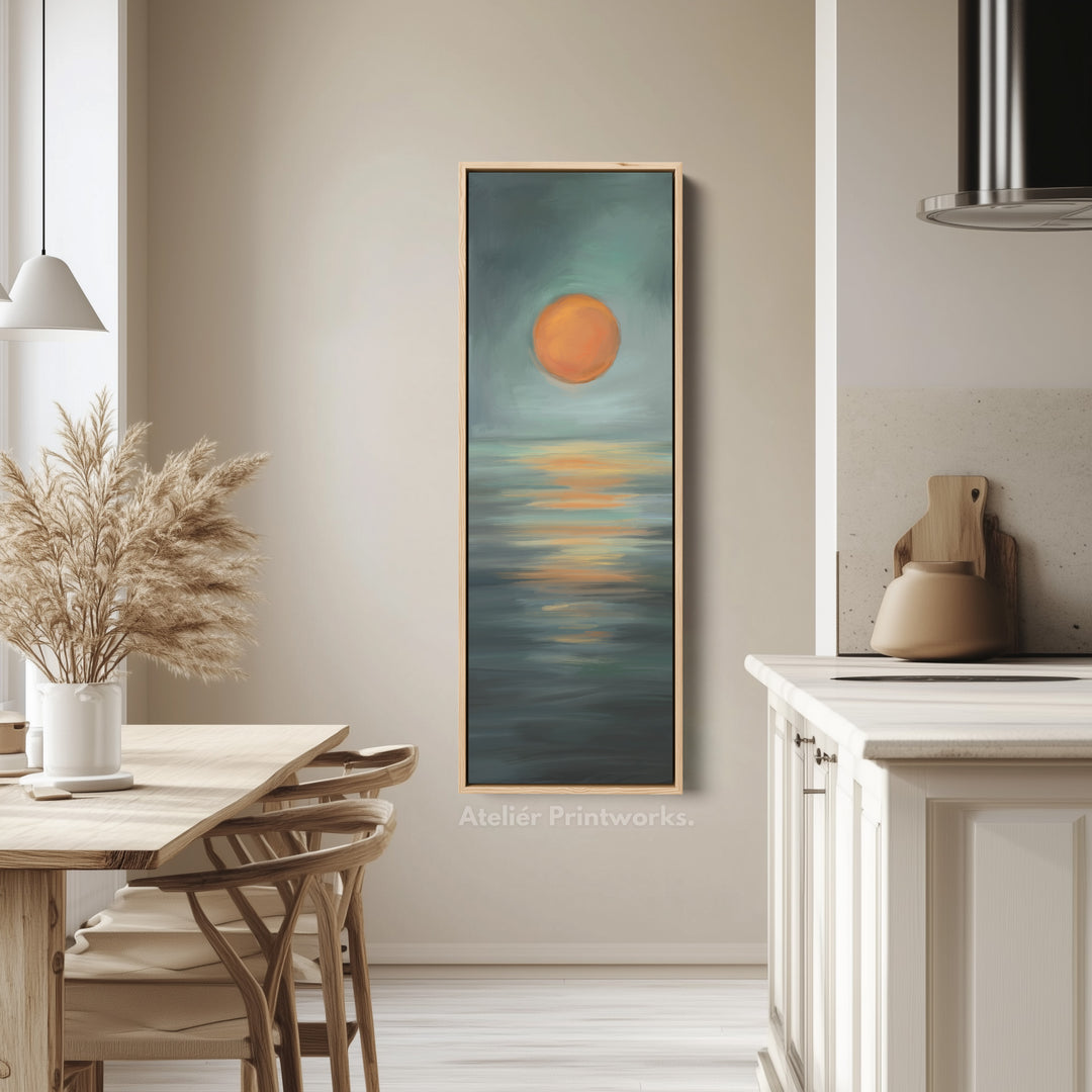 Minimalist Sunset Large Framed Wall Pictures For Living Room