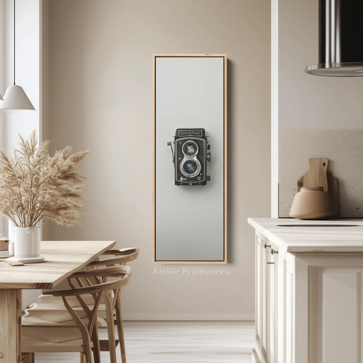 Minimalist Photography Rollieflex Framed Vertical Wall Art
