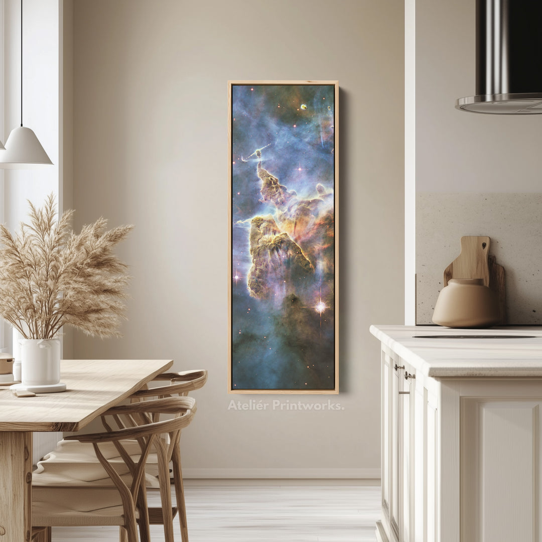Vertical Wall Decor Hubble Nebula NASA Photograph
