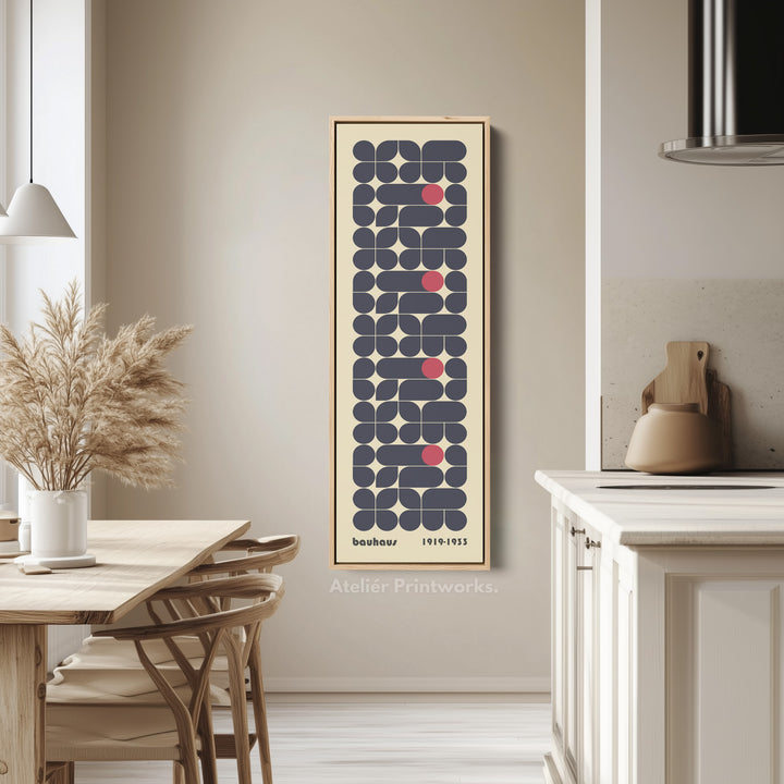 Toile encadrée beige grande Beige Bauhaus Art mural