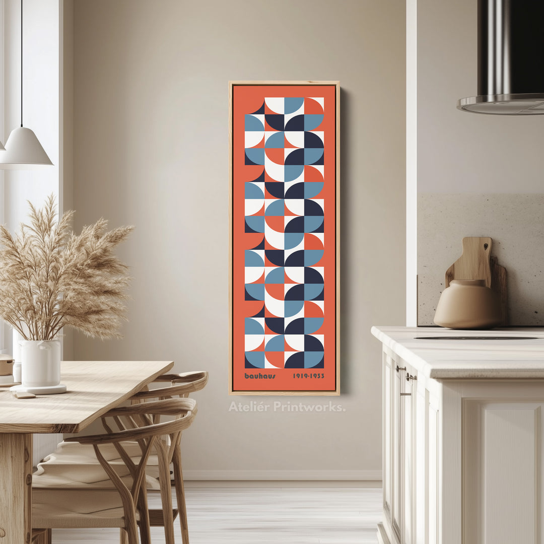 Vertical Pink Terracotta Decor Bauhaus Mid Century