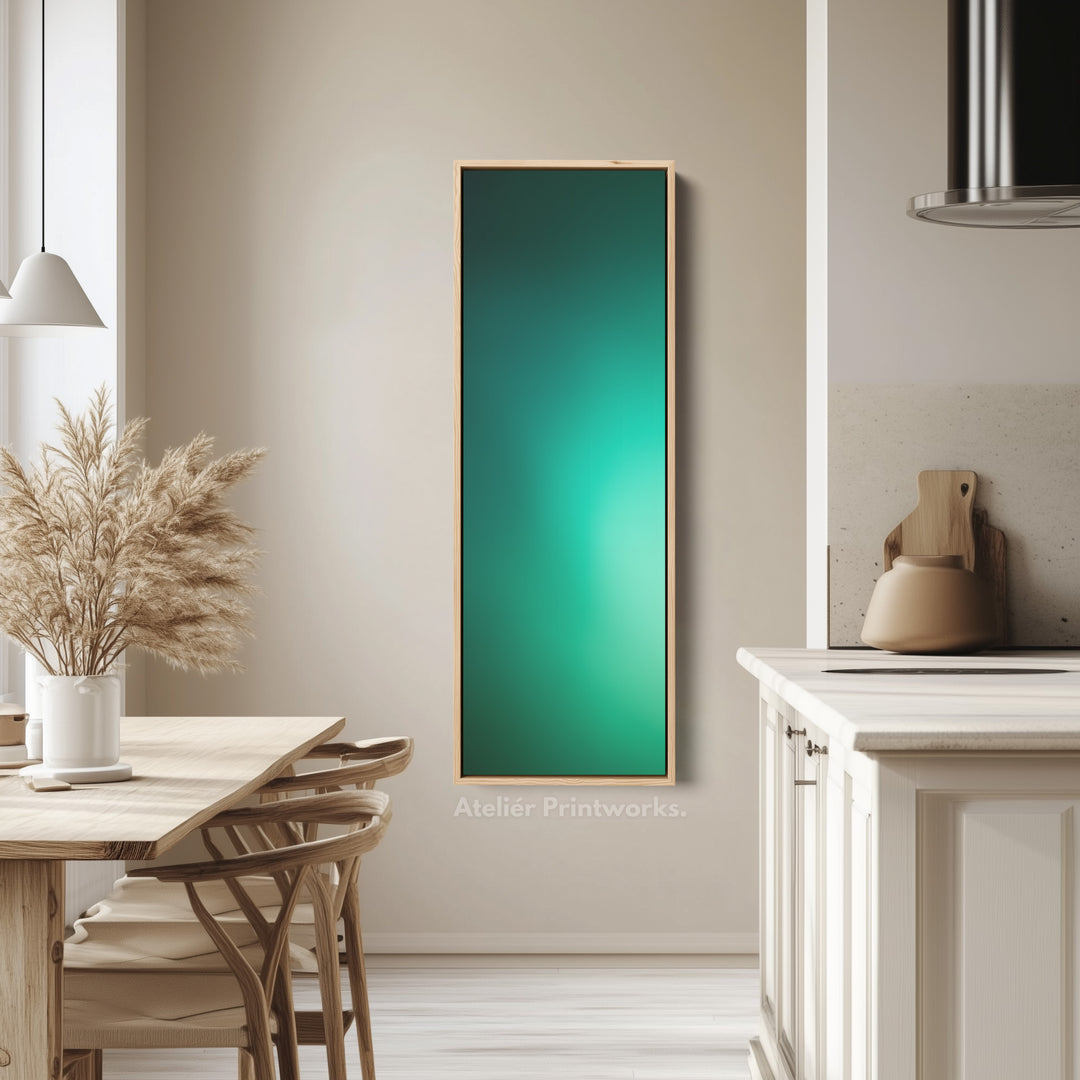 Narrow Wall Art Deep Green Thin Wall Art For Living Room