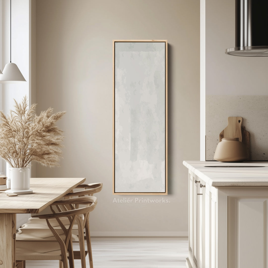 Vertical Wall Art Grey Beige Tall Canvas For Hallway