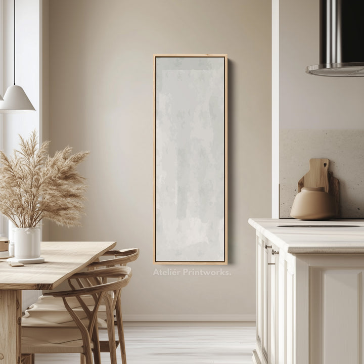 Vertical Wall Art Grey Beige Tall Canvas For Hallway