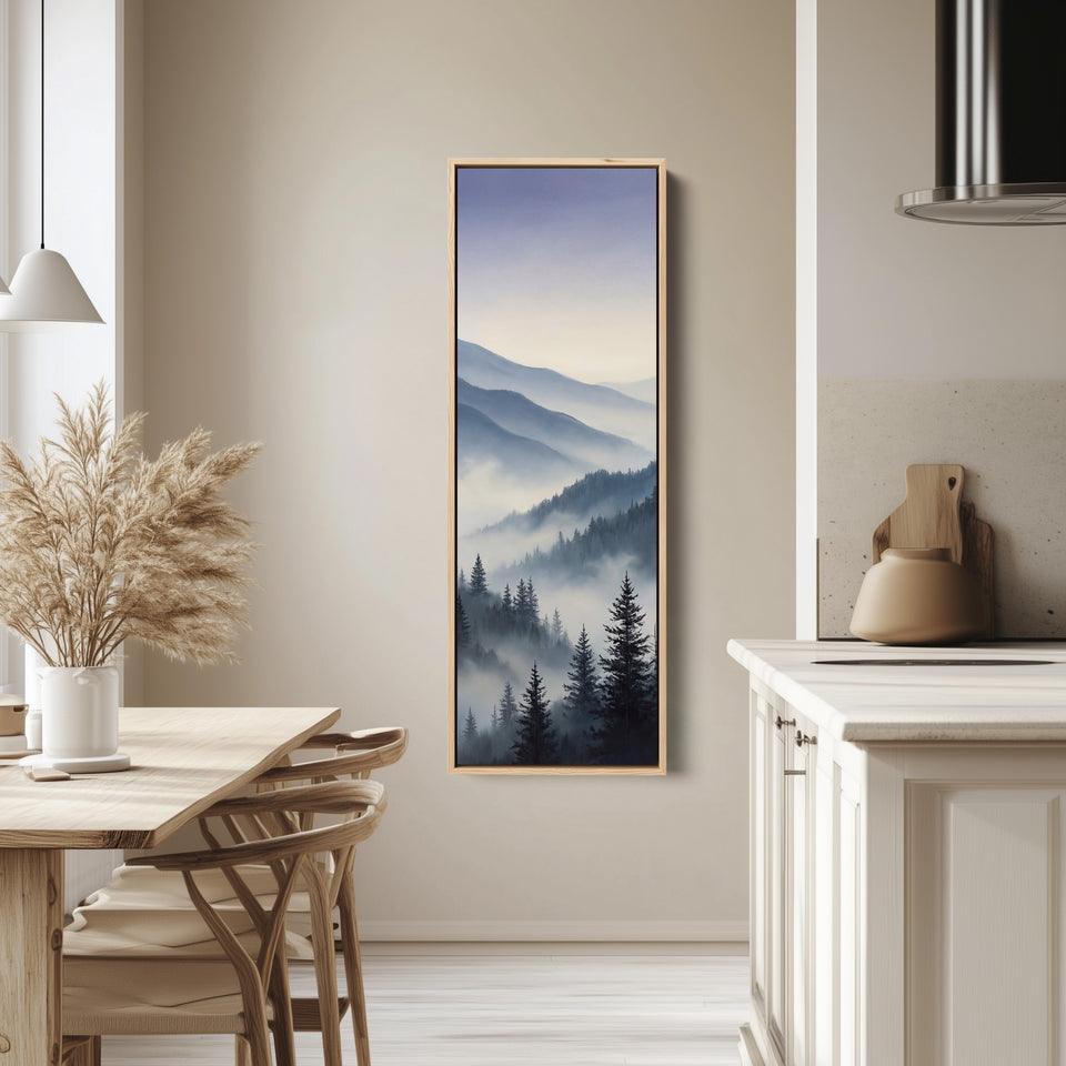 Bedroom Wall Art Soft Mountain Landscape Statement Wall Decor For Bedroom