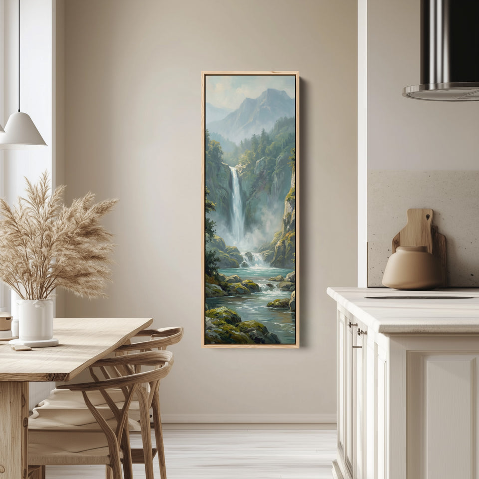 Forest Waterfall Bedroom Wall Art Oversized Wall Decor Bedroom