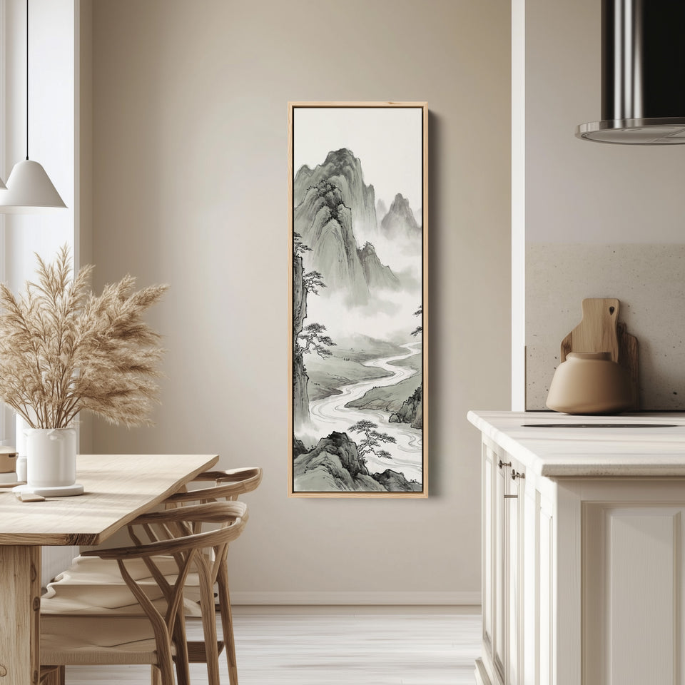 Ink Mountain Bedroom Wall Art Oversized Wall Decor Bedroom