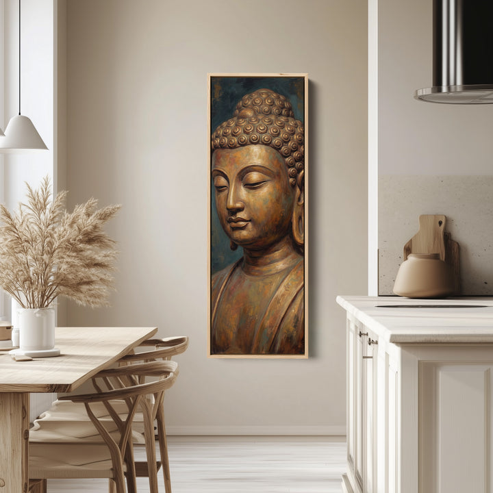 Buddha Portrait Large Wall Art Statement Canvas Living Room