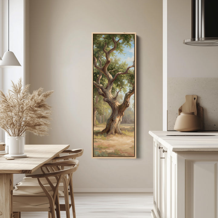 Twisted Tree Vertical Wall Art Landscape Canvas Office