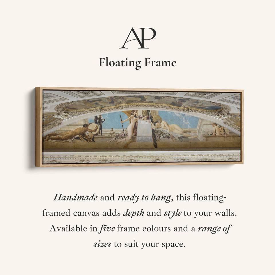 Wide Wall Art Gustav Klimt Classical Mural For Hallway Famous Art Scene
