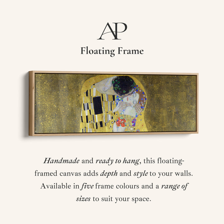 Large Horizontal Wall Art Gustav Klimt The Kiss For Office Famous Art Scene