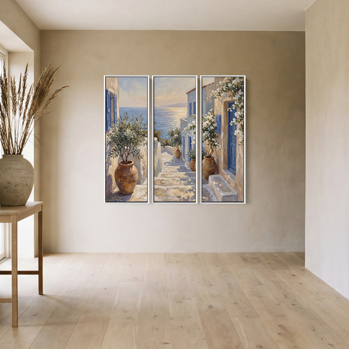 Coastal Village Extra Large Wall Art Set For Living Room
