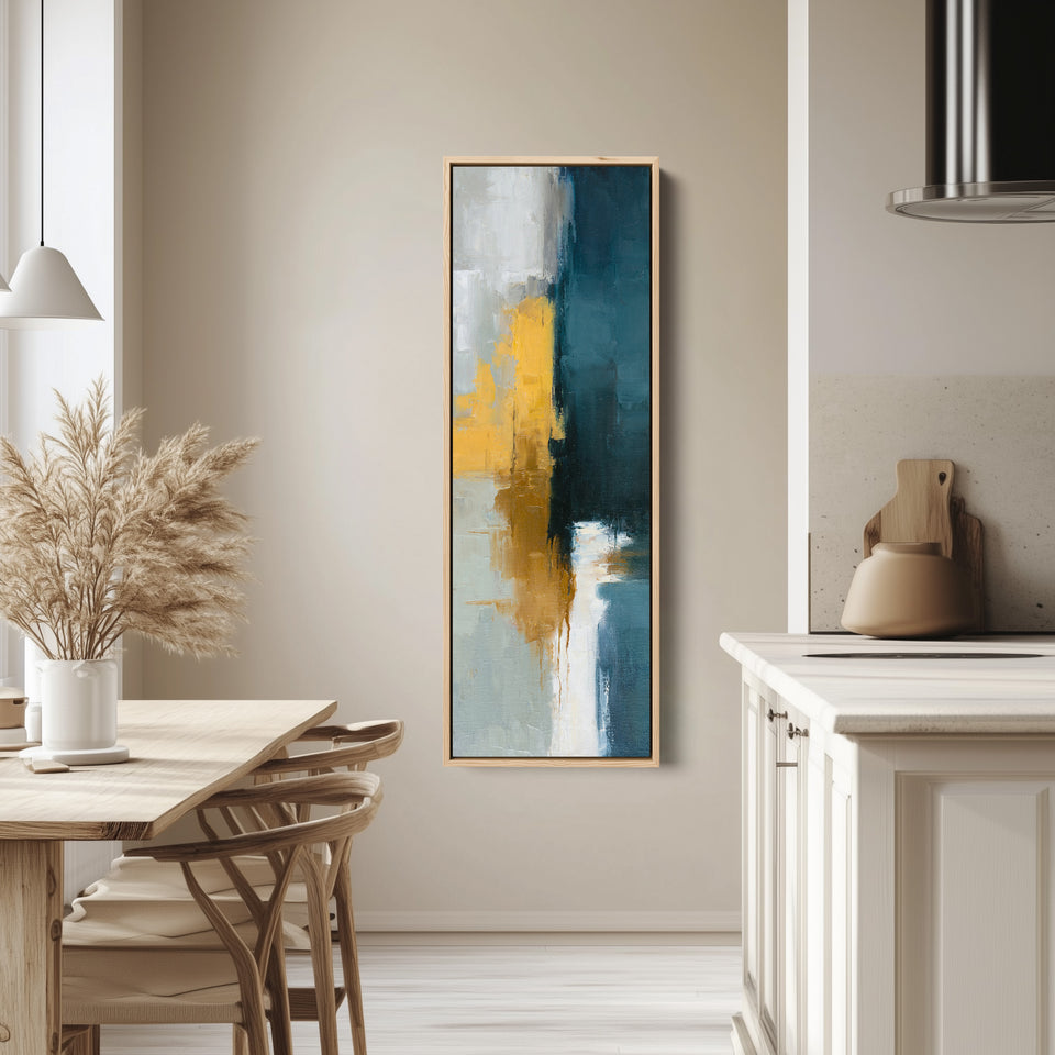 Portrait Wall Art Abstract Colour Block Composition For Office