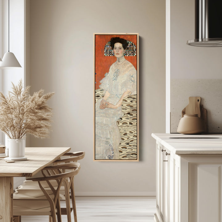 Gustav Klimt Vertical Wall Art Portrait Of Fritza Riedler For Bedroom